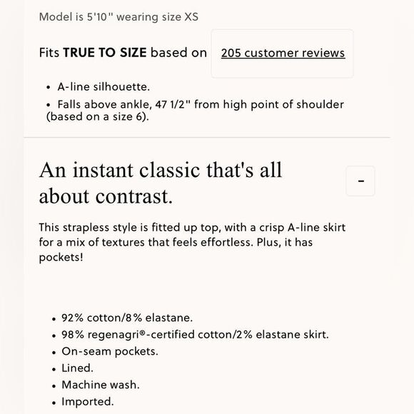 NWT J CREW Strapless colorblock mixy dress in Natural - Picture 7 of 7